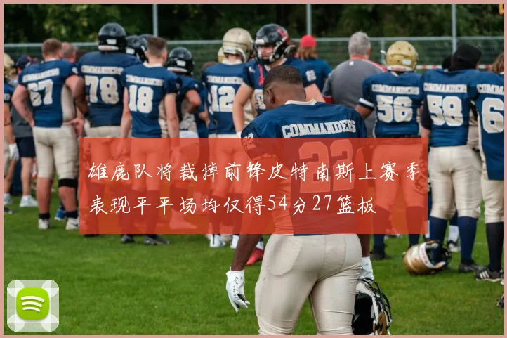 雄鹿队将裁掉前锋皮特南斯上赛季表现平平场均仅得54分27篮板